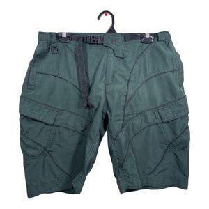 Bo Athletics Cargo Shorts Mens Size Large Green Hiking Walking Golf Tactical